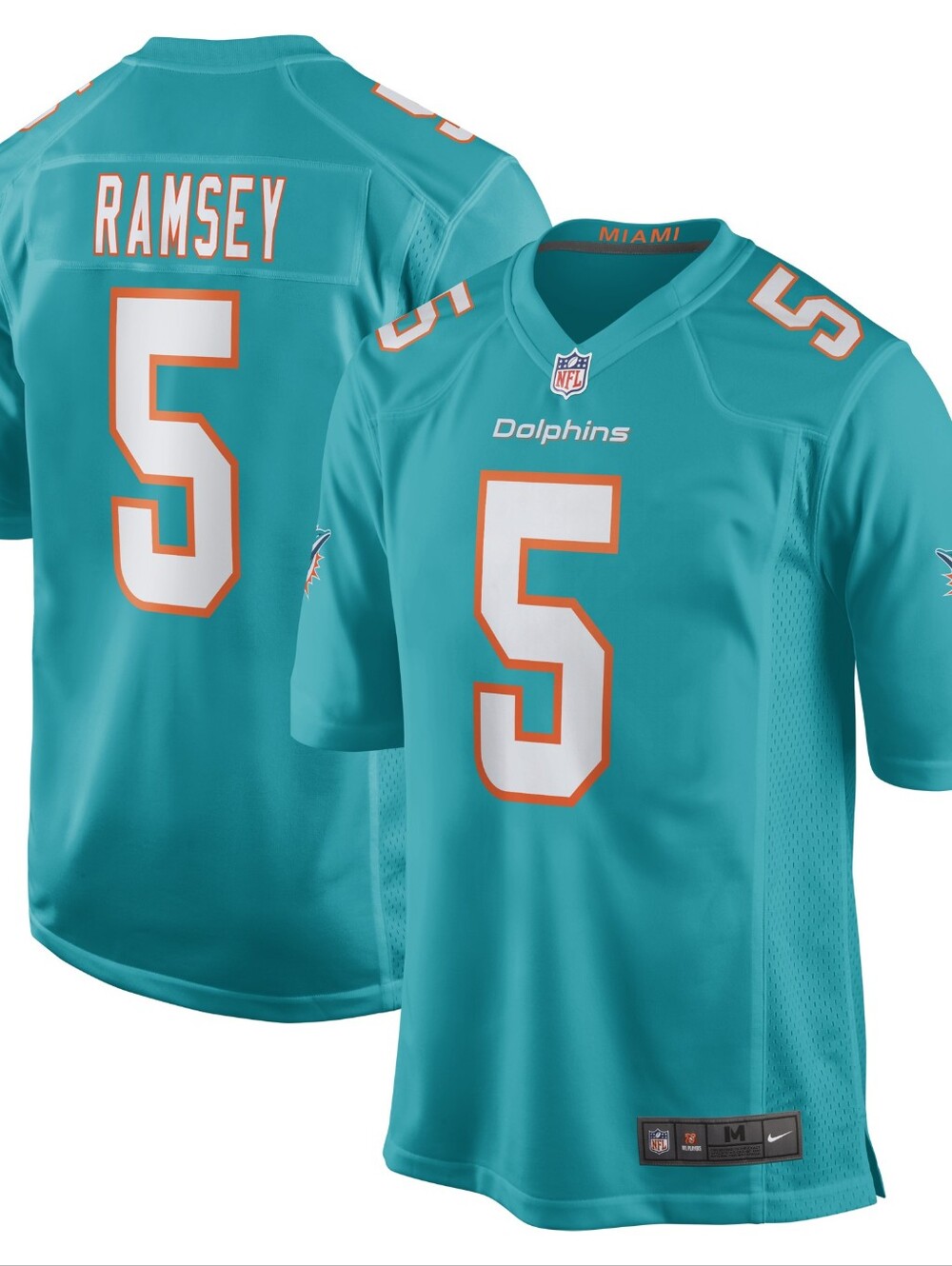 BRAND NEW NFL Miami Dolphins Teal Ramsey #5 Football Jersey